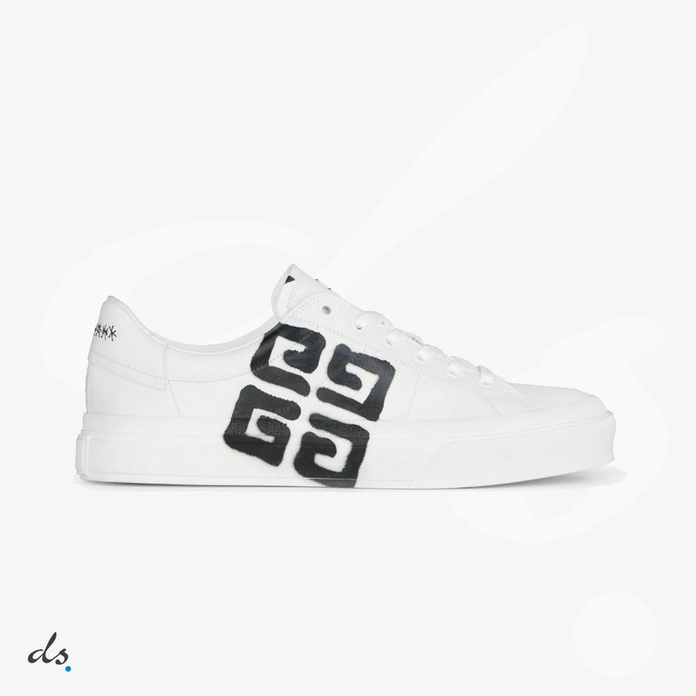 amizing offer GIVENCHY Sneakers City sport in leather with tag effect 4G print White
