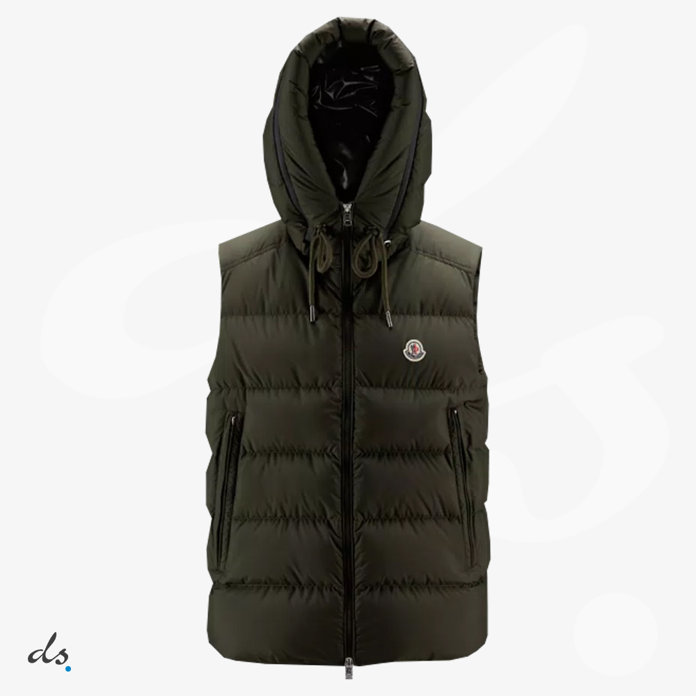 amizing offer Moncler Cardamine Down Vest Silk Green