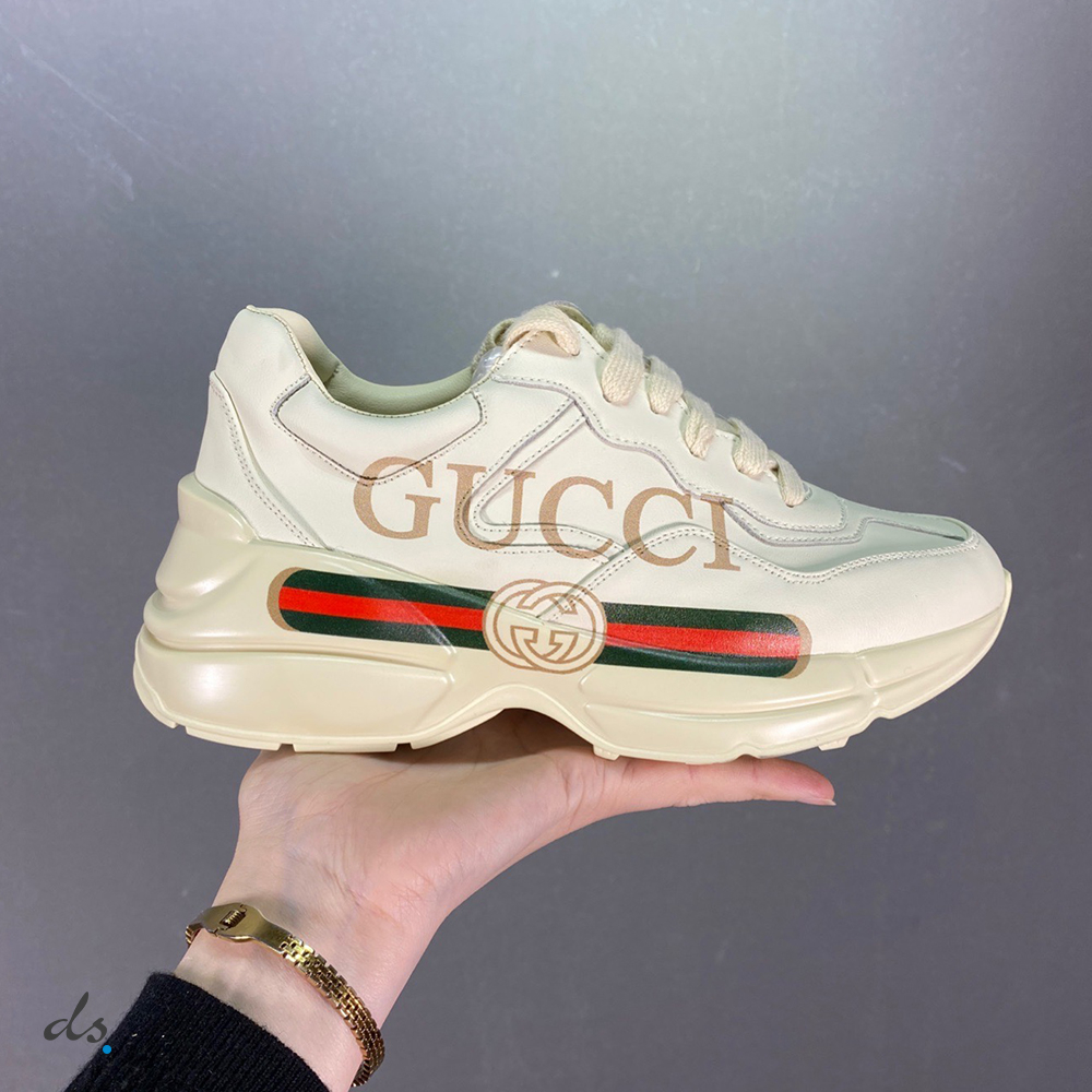 Gucci Rhyton Gucci logo leather sneaker (2)